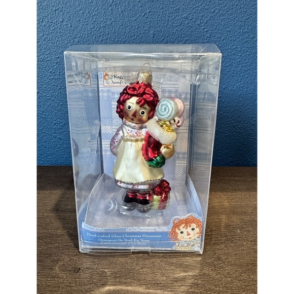 Vintage Kurt S Adler raggedy Anne Christmas ornament, in original box beautiful - Picture 1 of 5